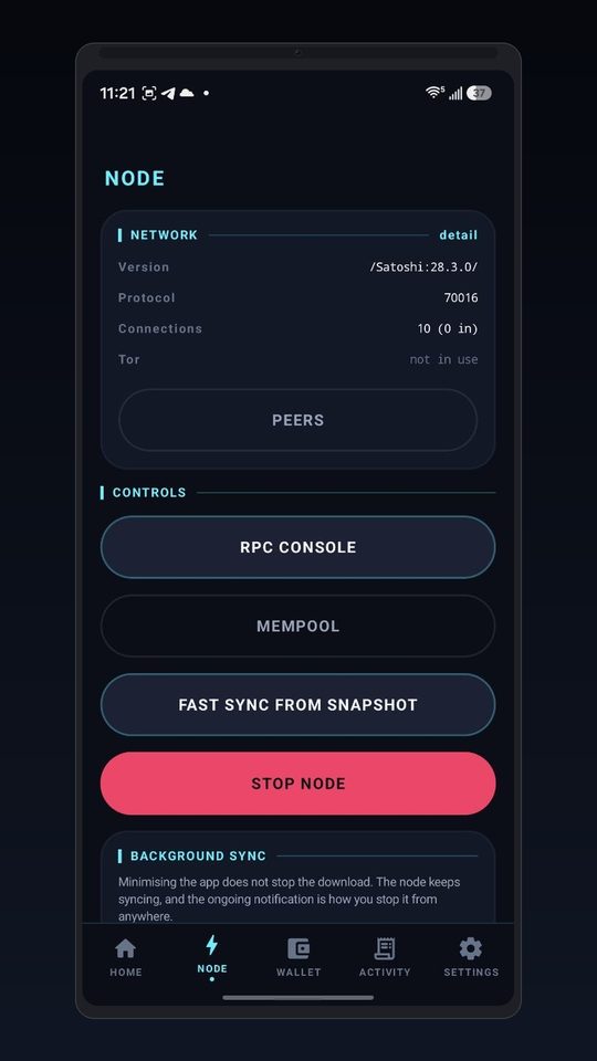 Node control