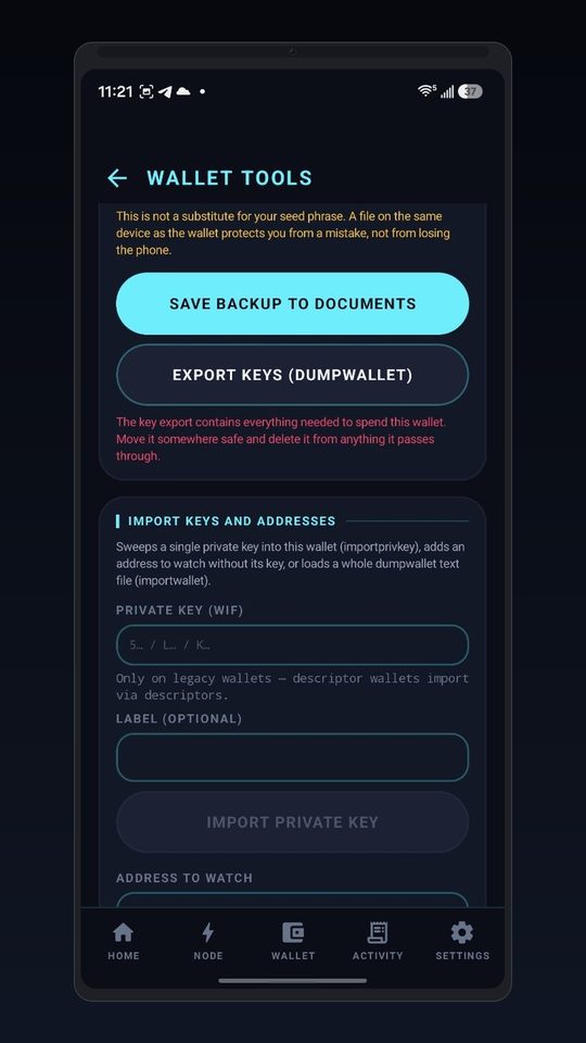 Wallet tools